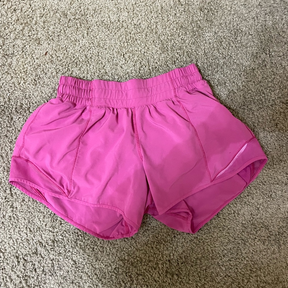 Lululemon Sonic Pink Hotty Hot Shorts